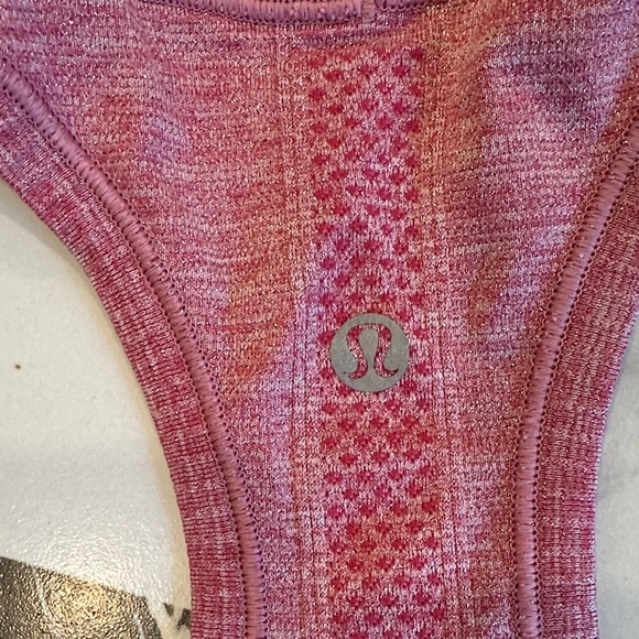 lululemon athletica Heather Raspberry Racerback Tank - Picture 3 of 4